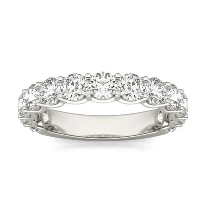 2 1/15 CTW Round Lab Grown Diamond Ring 14K White Gold (G-VS)