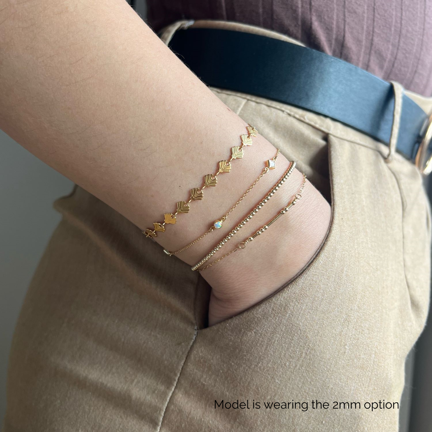 Round Beaded Bracelet Bars