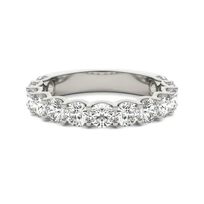 2 1/15 CTW Round Lab Grown Diamond Ring 14K White Gold (G-VS)