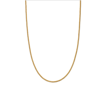 Venetian Round Box Chain Necklace