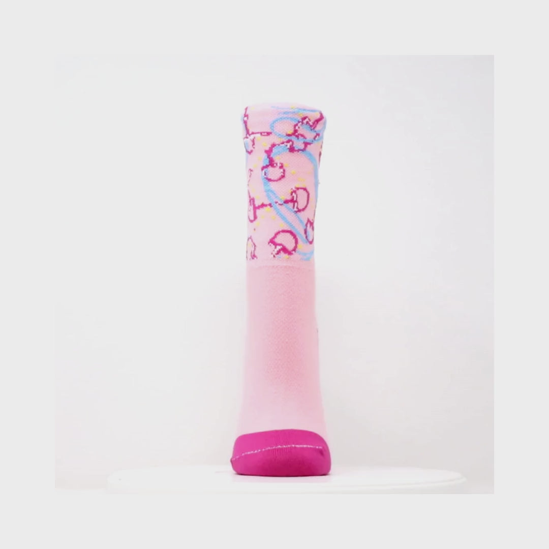 Pink "Bit of Class" Paddock Sox